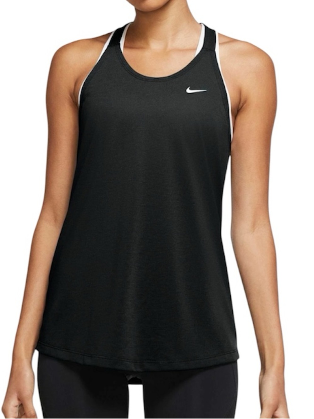Nike Black Elastika Athletic Tank Top